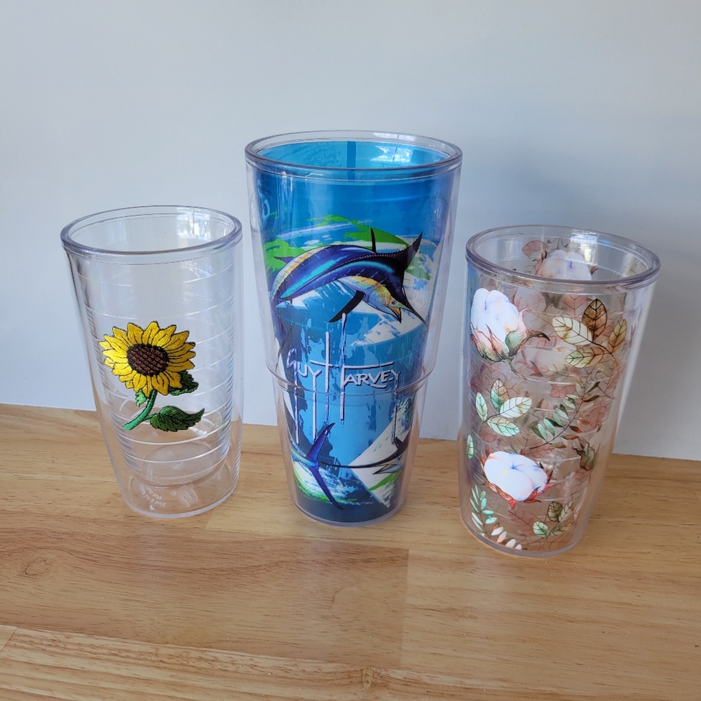 Tervis Tumbler 3 Cup Lot